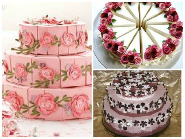 Caixas de lembrancinhas em formato de fatias de bolo! - Acesse: https://pitacoseachados.wordpress.com - Blog Pitacos e Achados! - Acesse: https://pitacoseachados.wordpress.com- #pitacoseachados