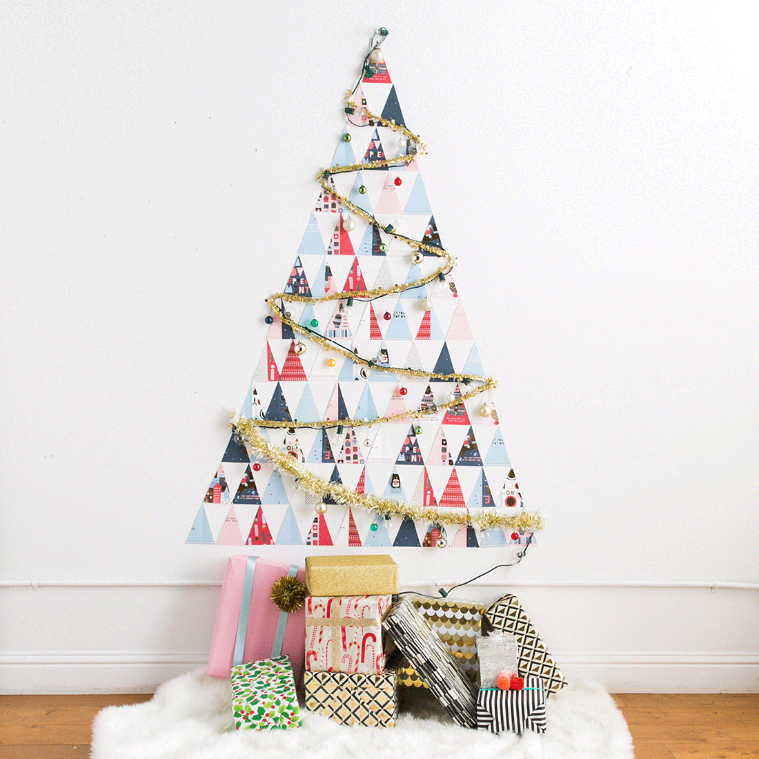 DIY - Tradicional árvore de natal de cartões