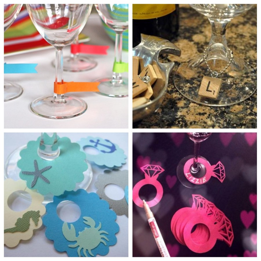 DIY - Marcadores de taças e copos