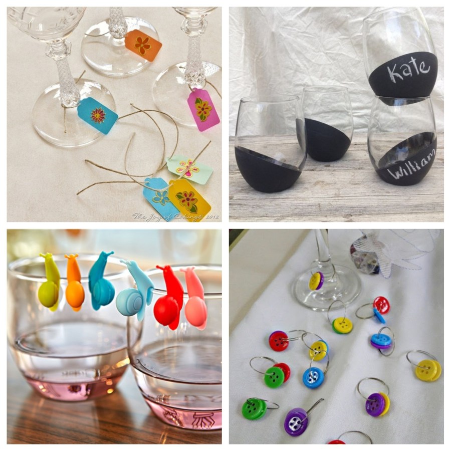 DIY - Marcadores de taças e copos