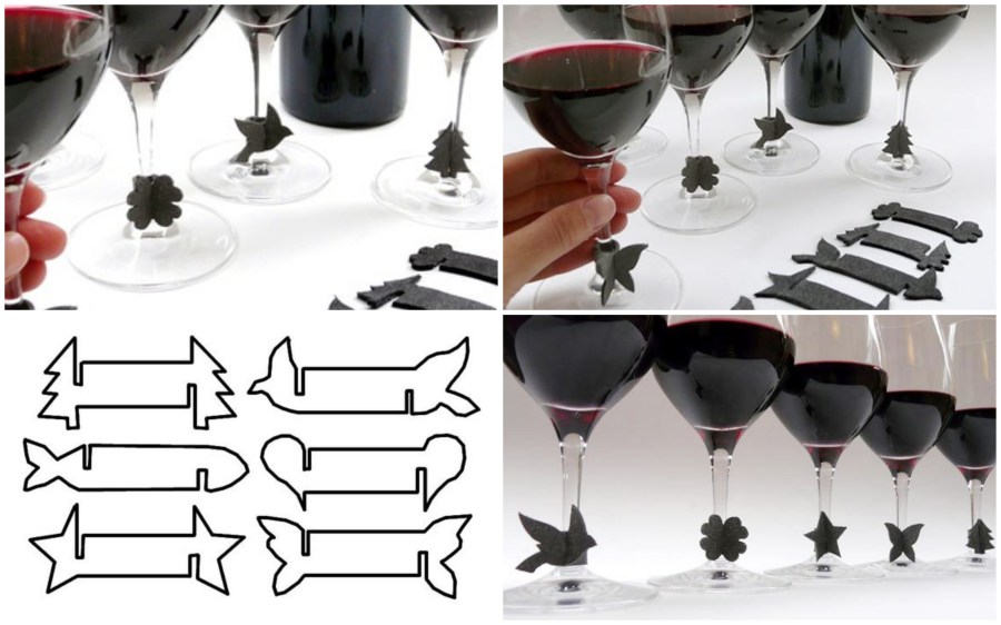 DIY - Marcadores de taças e copos